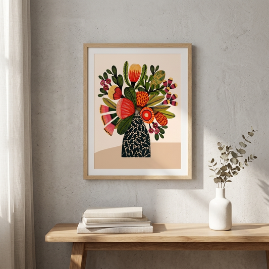 Australian Bush Flower Wall Art Print