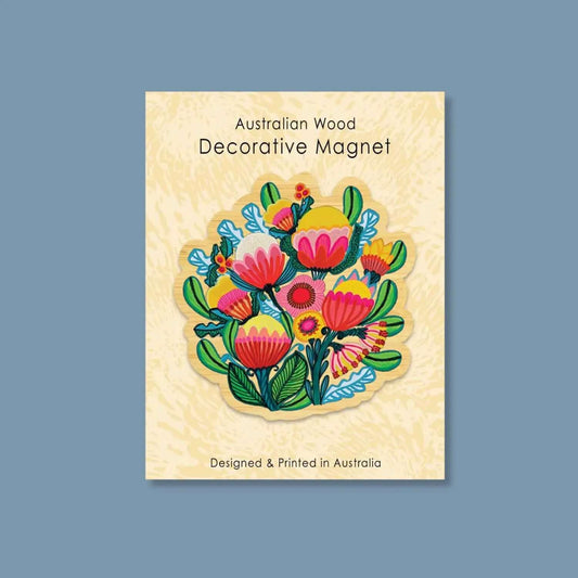 Australia Bush Bouquet Magnet & Card Set Kirsten Katz