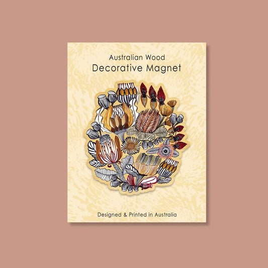 Australian Natural Native Flora Magnet & Card Set Kirsten Katz