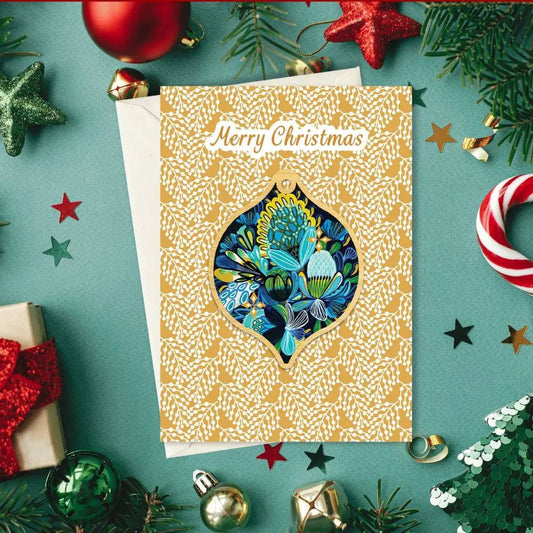 Azure Natives Australian Christmas Card & Bauble Kirsten Katz