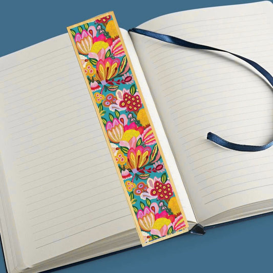 Sugarplum Flowers Australian Wooden Bookmark - Kirsten Katz