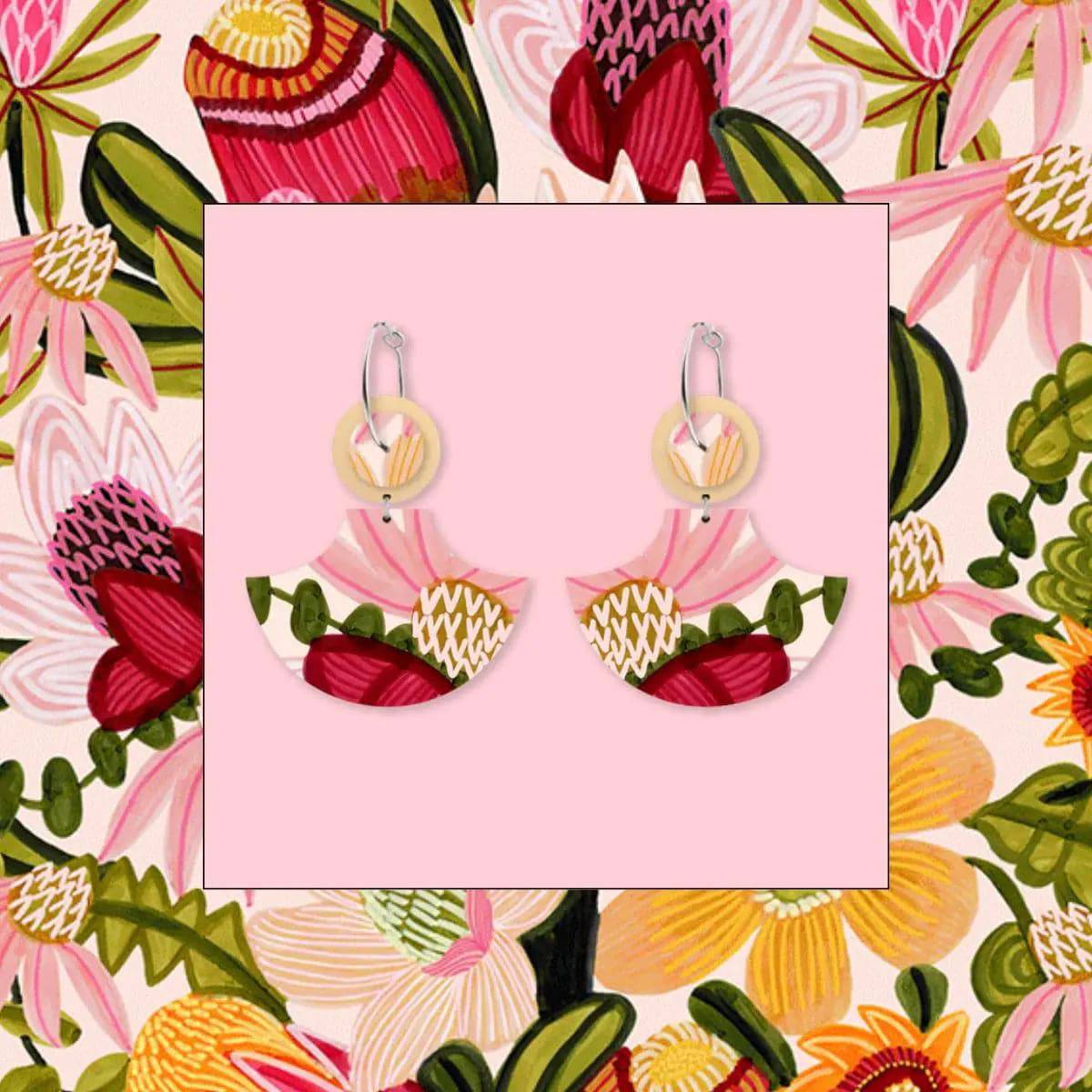 Pagoda online hoop earrings