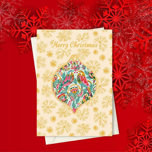 Bejewelled Birds Christmas Card & Bauble Kirsten Katz