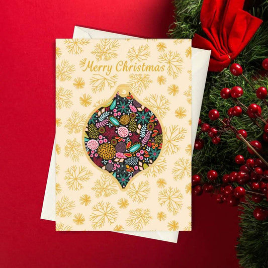 Blingtastic Christmas Ornament Card & Bauble Kirsten Katz