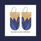 Botanic Blues Layered Arch Drop Earrings Kirsten Katz