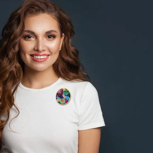 Eden Garden Wooden Brooch Kirsten Katz