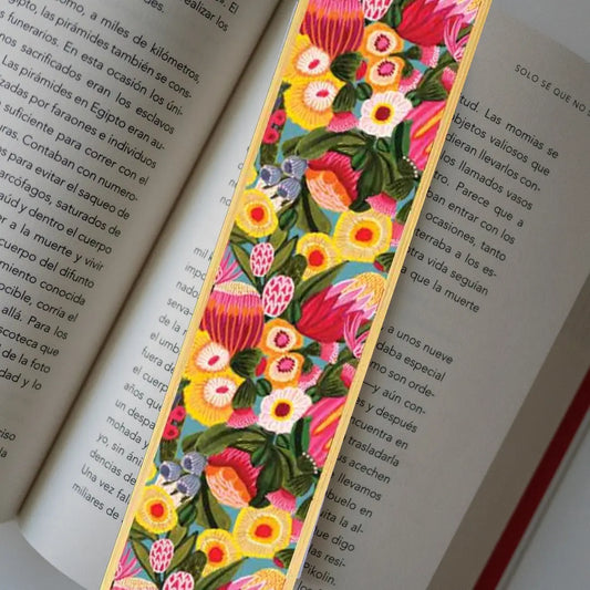 Flowers From The Bush Australian Wooden Bookmark Kirsten Katz