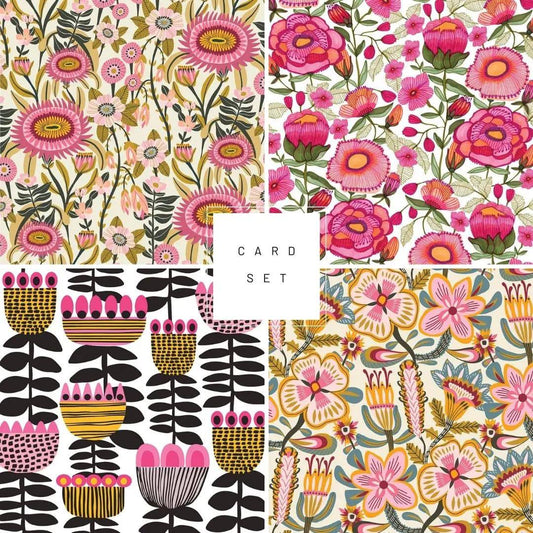 Folk Blooms Card Set Kirsten Katz