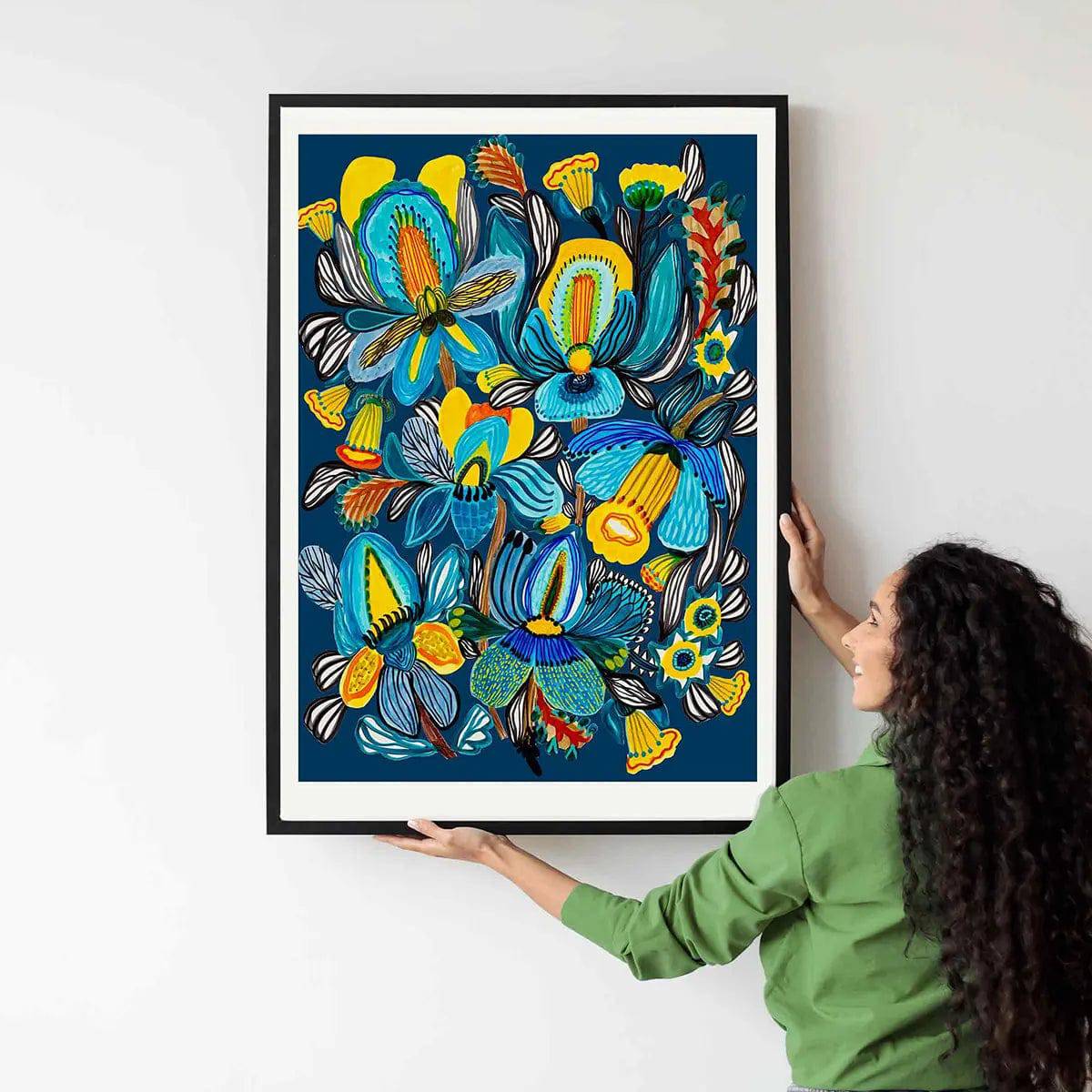 Jungle Orchids Wall Art Print Kirsten Katz