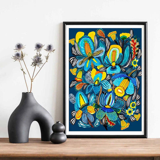 Jungle Orchids Wall Art Print Kirsten Katz