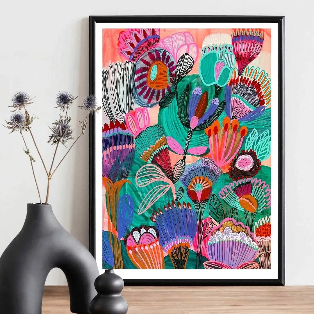 Kimberley Wildflowers – Botanical Art Print Kirsten Katz