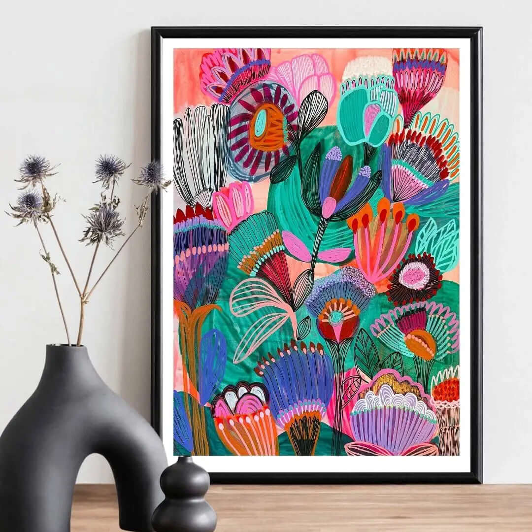 Kimberley Wildflowers – Botanical Art Print Kirsten Katz