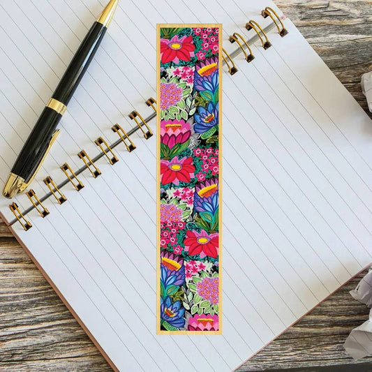 Lotus Flowers Australian Wooden Bookmark Kirsten Katz