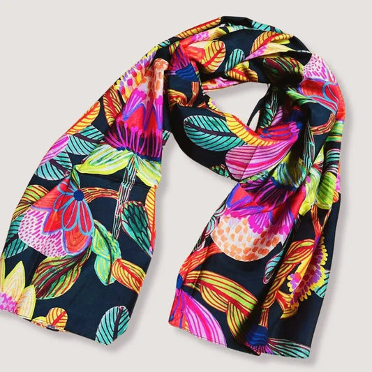 Protea Australis Silk Scarf Kirsten Katz