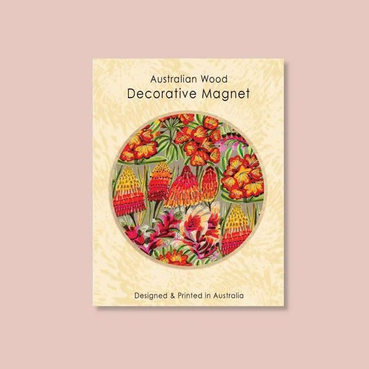 Red Hot Pokers Magnet & Card Set Kirsten Katz