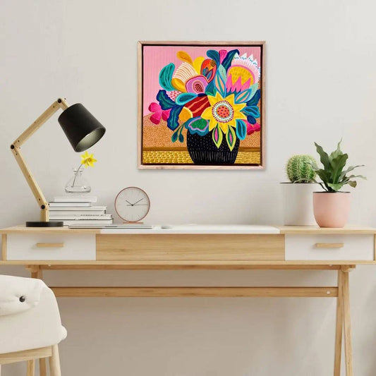 Sunburst Bouquet Original Painting Kirsten Katz