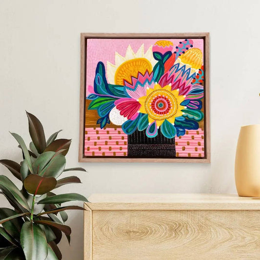Sunflower & Proteas Original Painting Kirsten Katz