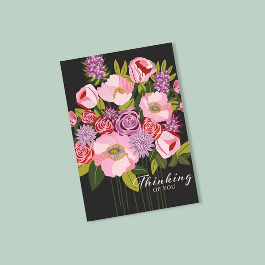 Thinking of You Card – Poppies & Roses Kirsten Katz