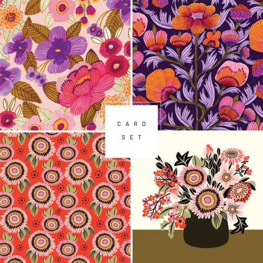 Viola Flowers Card Set Kirsten Katz