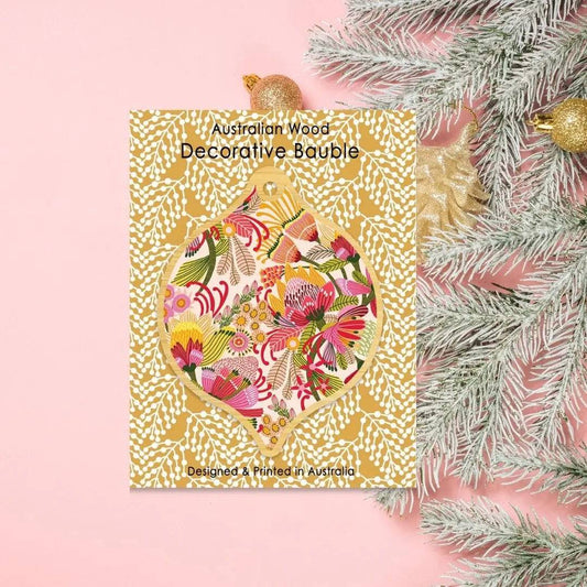 Wild Proteas Christmas Ornament Kirsten Katz