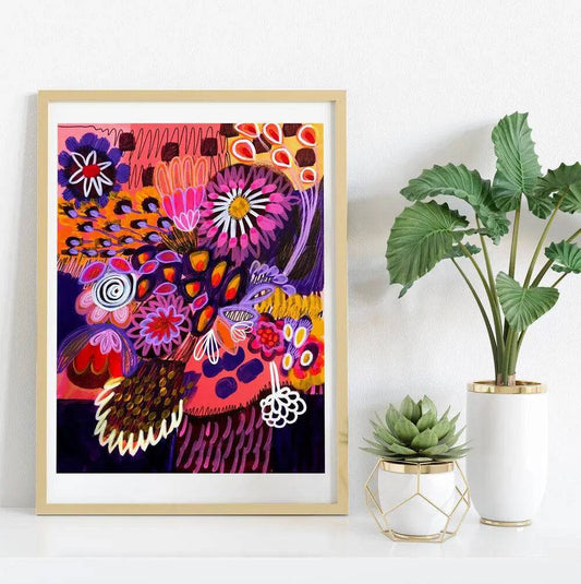 A Mixed Bunch Art Print - Kirsten Katz