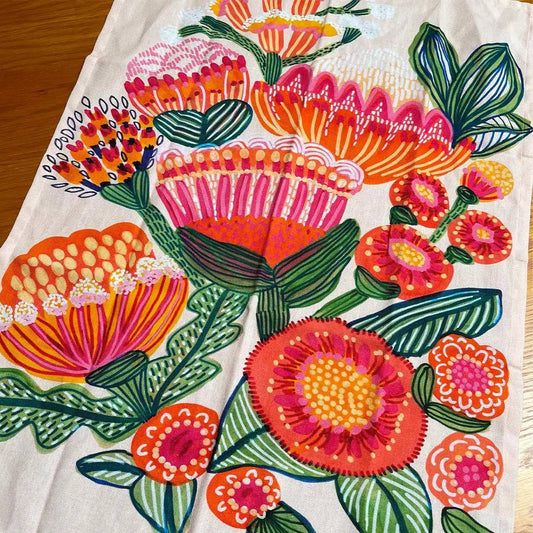 Aussie Natives Tea Towel - Kirsten Katz