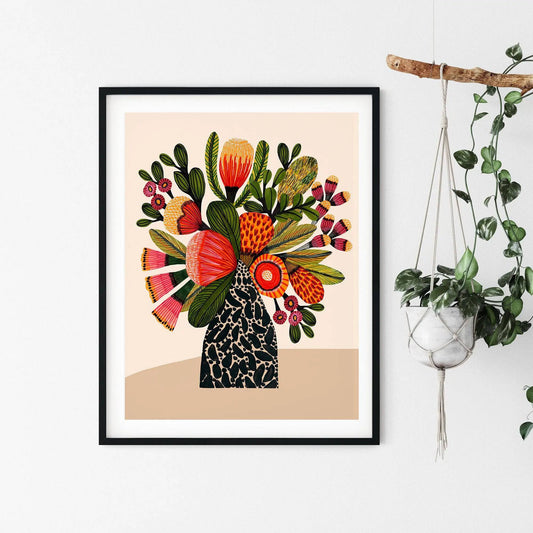 Australian Bush Flowers Art Print - Kirsten Katz