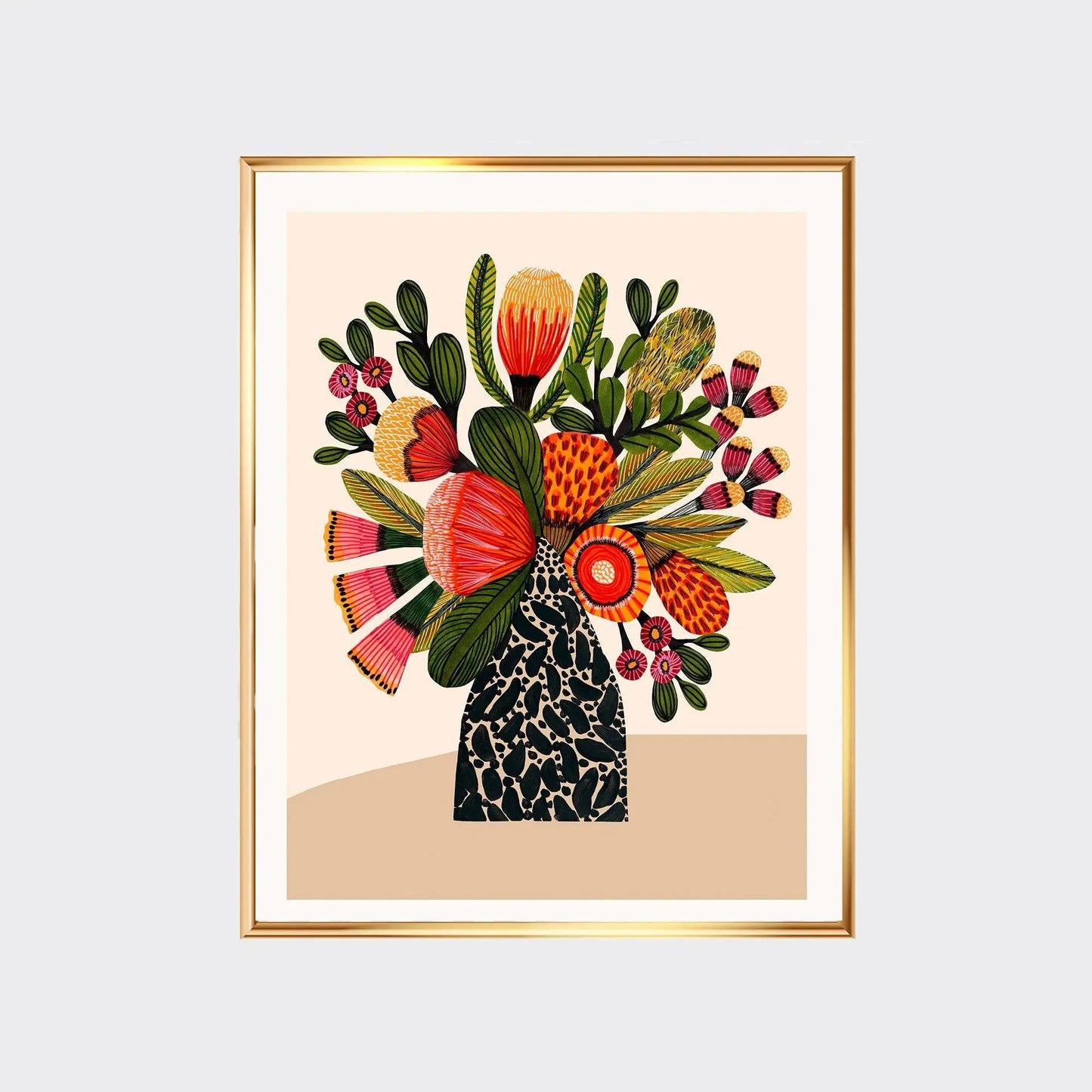 Australian Bush Flowers Art Print - Kirsten Katz