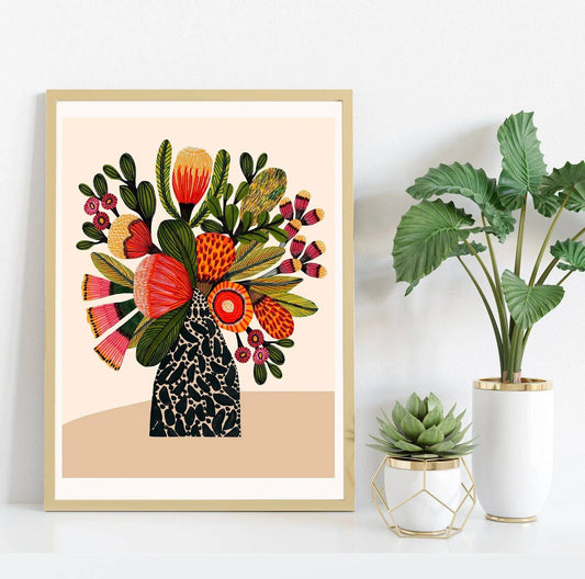 Australian Bush Flowers Art Print - Kirsten Katz