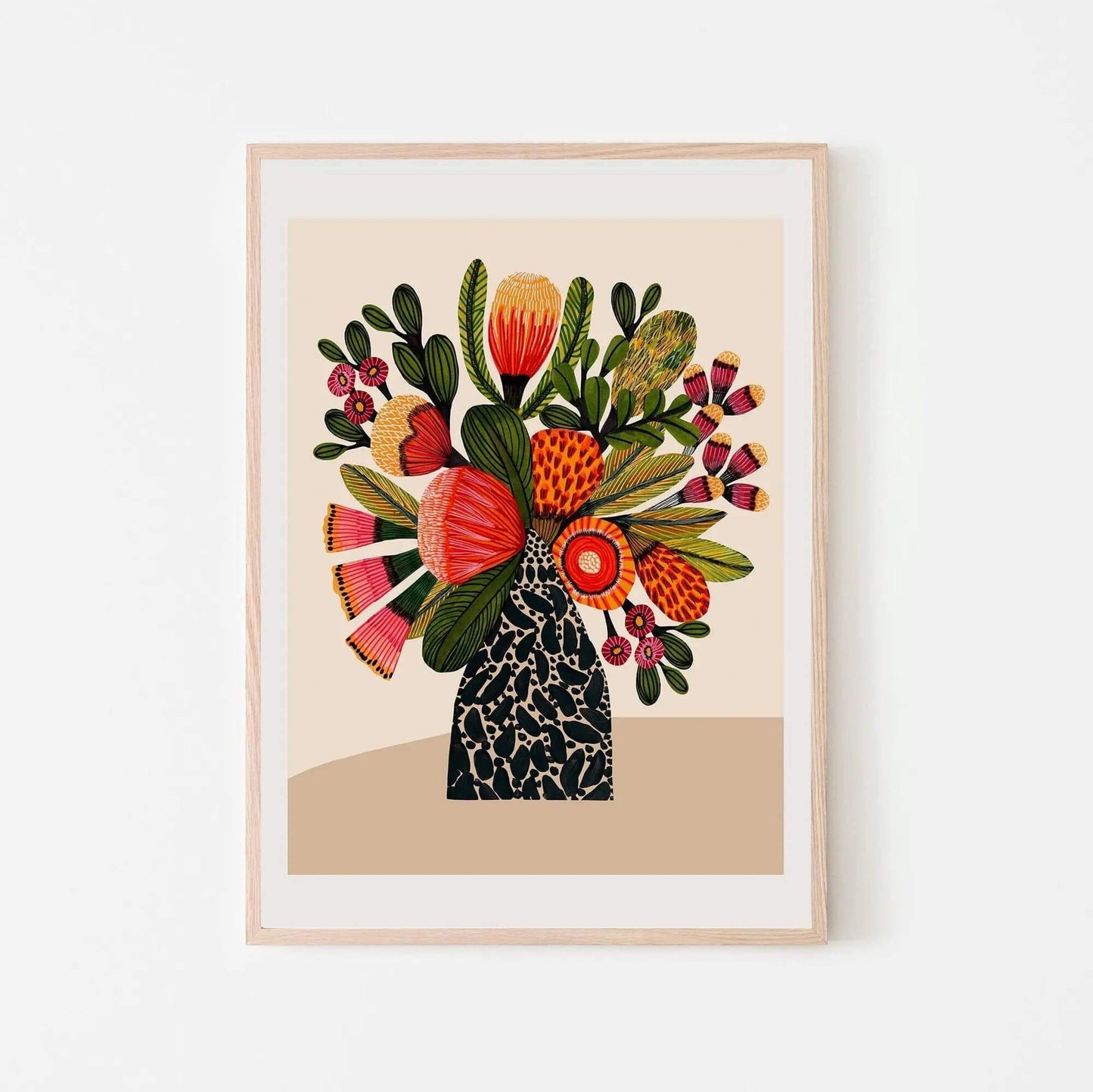 Australian Bush Flowers Art Print - Kirsten Katz
