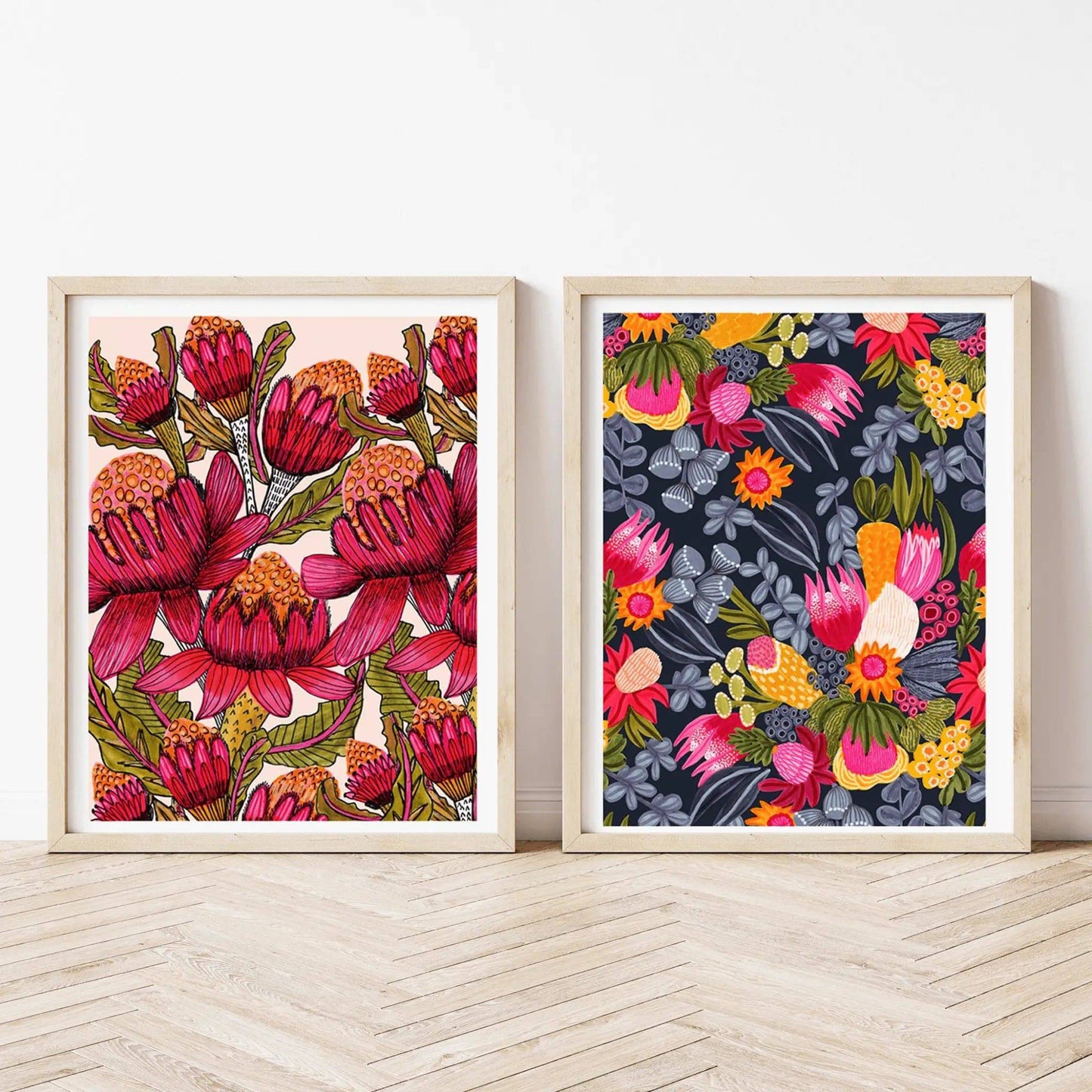 Australian Flora Botanical Wall Art Print Set - Kirsten Katz