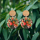 Australian Native Flowers Wooden Earrings - Kirsten Katz