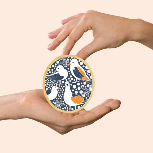 Australian Seagull Birds Wooden Brooch - Kirsten Katz