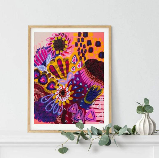 Big Banksia Modern Art Print - Kirsten Katz