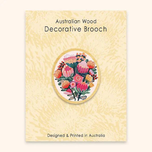 Bouquet of Oz Wooden Brooch Kirsten Katz