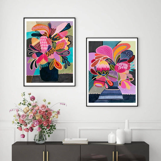 Colour Pop Modern Still Life Wall Art Set Kirsten Katz