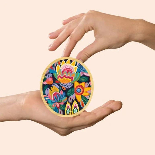 Fantasy Flowers Australian Wooden Brooch - Kirsten Katz