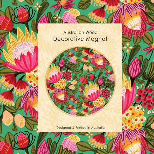 Festive Proteas Magnet & Card Gift Set - Kirsten Katz