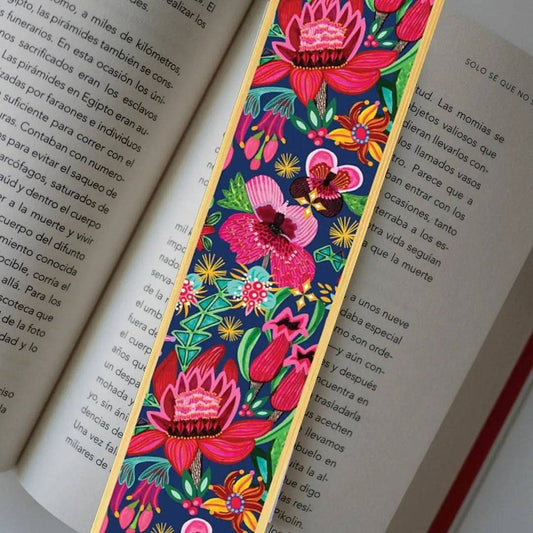 Festive Waratahs Australian Wooden Bookmark - Kirsten Katz