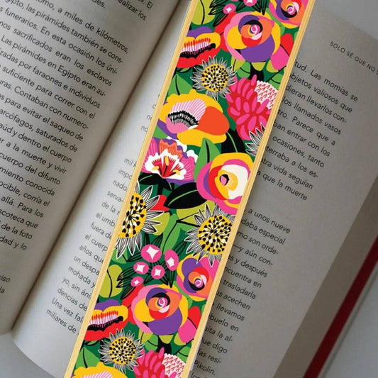 Flower Power Australian Wooden Bookmark - Kirsten Katz