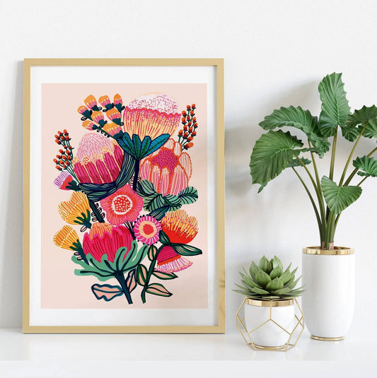 Flowers of Oz Botanical Art Print Kirsten Katz