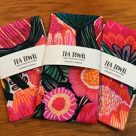 Flowers of Oz Tea Towel Set Kirsten Katz