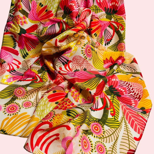 Garden of Eden Silk Scarf Kirsten Katz
