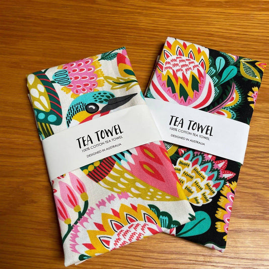 Kingfishers Tea Towel Set Kirsten Katz