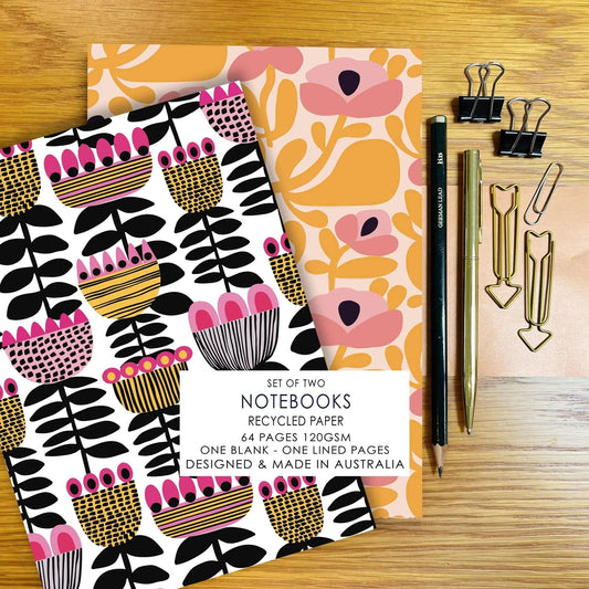Mid Century Modern A5 Notebook Set Kirsten Katz