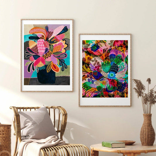 Modern Colour Pop Art Print Set Kirsten Katz