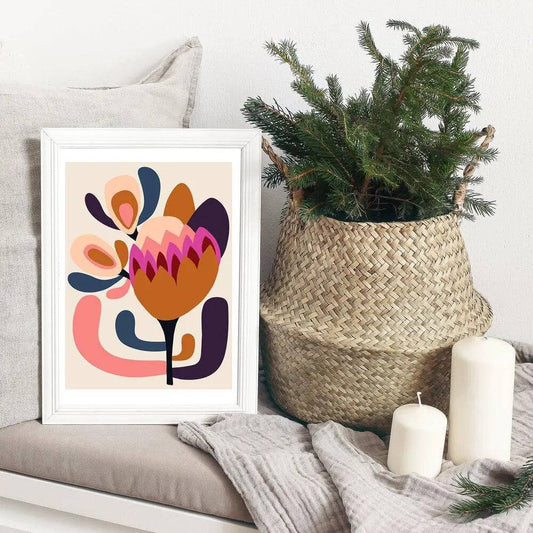 Modern Protea Wall Art Print - Kirsten Katz