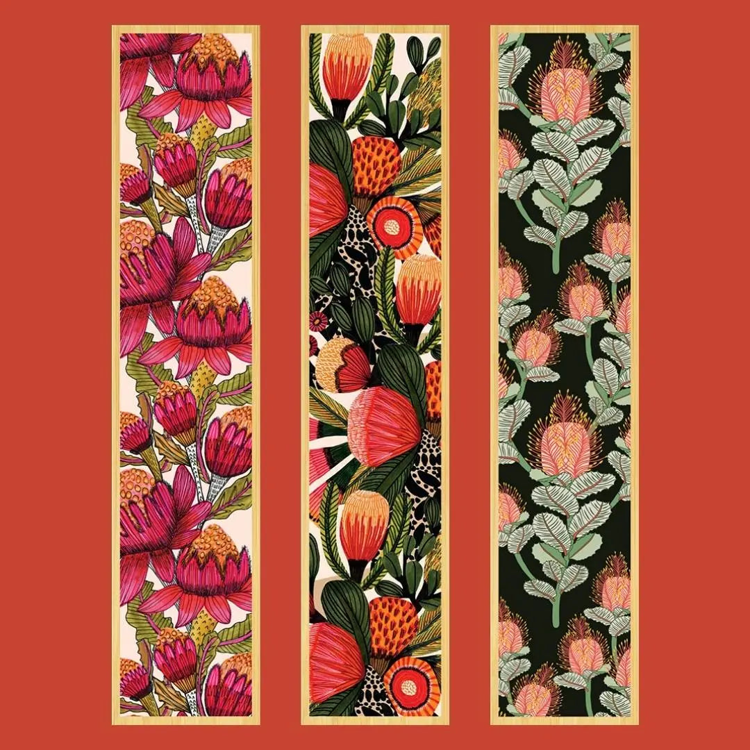 Native Flora Australian Wooden Bookmark Set - Kirsten Katz
