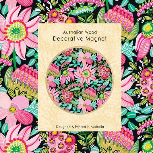 Pastel Pink Flowers Magnet & Card Gift Set - Kirsten Katz