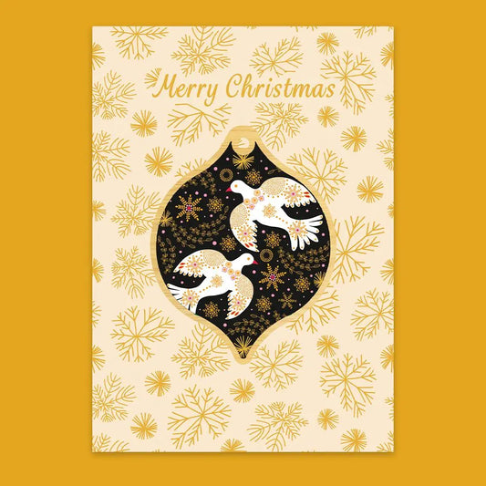 Peace Doves Christmas Card & Bauble Kirsten Katz